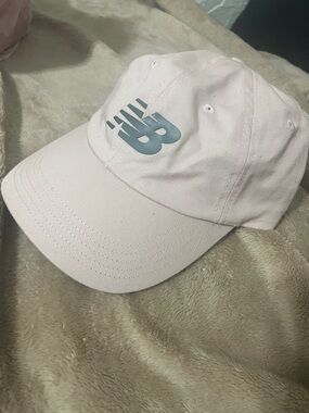 New Balance Light Pink Cap with Silver Logo